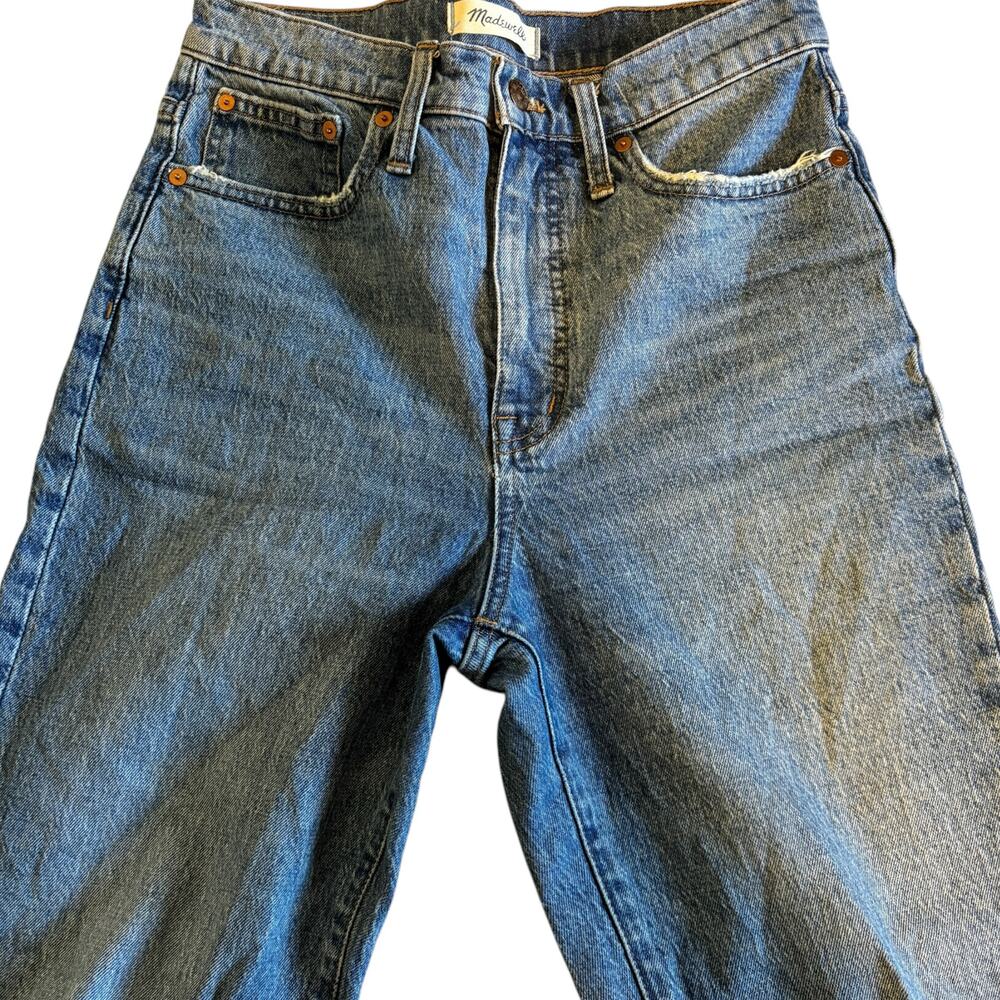 Madewell Classic Straight Jeans Women's 26 High Rise Straight Leg Med Wash Denim - Picture 7 of 12